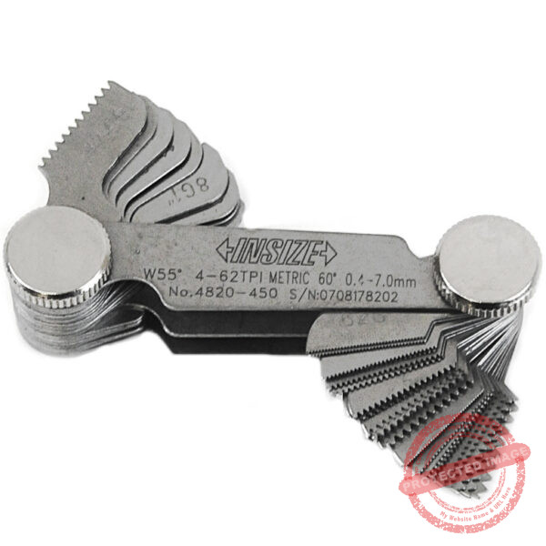 INSIZE 4820 Thread Pitch Gauge (Metric-Unified 60°/Imperial-Whitworth ...