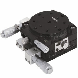 INSIZE 6588-60 Precision Rotary XYR-Axis Stage (Screw micrometer grad; 0.01mm) 360°coarse, ±5°fine, Concentricity: 0.03mm, Size; Ø60mm