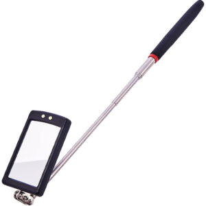 INSIZE 7126-1 Telescoping Inspection Mirror with light (Adjustable, Stainless steel) Range; 285mm - 875mm