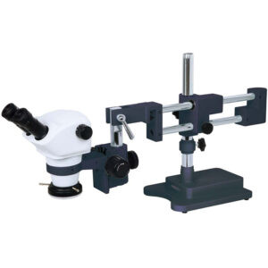 5106-M50 Binocular Zoom Microscope + Boom Stand (Optical Magnification; 8× to 15×) View field Ø22mm, ±5 diopter