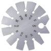 INSIZE 4857-1A Bevel Gauge (Stainless Steel Circular Angle Gauge) Accuracy; ±0.1°, Range;  15°, 17.5°, 20°, 22.5°, 25°, 27.5°, 30°, 32.5°, 35°, 45°, 60°, 120°