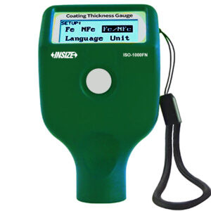 INSIZE ISO-1000FN Dry Film Thickness Gauge (Hall Effect & Eddy current Probe) Accuracy : ±0,5μm, Res; 0.1μm, Range; ≤2000μm