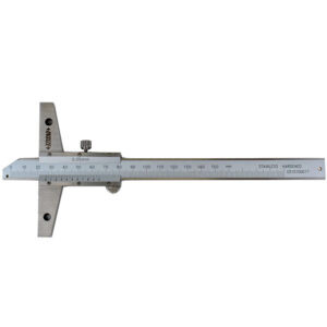 INSIZE 1247 Depth Caliper Vernier (DIN 862, Graduation; 0.02mm/0.05mm) Accuracy; ±50μm, Range; ≤Ø150mm - Ø1000mm