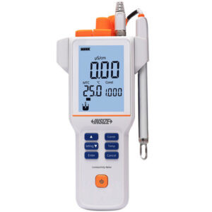 INSIZE Digital Conductivity TDS Meter 0411-0200 (Rechargeable, Resolution; 0.01μS/cm) IP65 Temperature Conductivity Range: 0.00μS/cm～ 200mS/cm, TDS Range: 0.00mg/L～100g/L