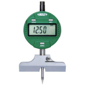 INSIZE Digital Depth Gage 2143-101 (60° Edge Base, Anvil SR0.4) Range;12.7mm/0-0.5"