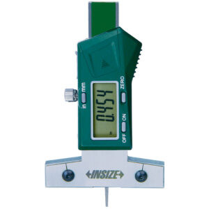 INSIZE Digital Depth Gauge 1145-25A (Flat Base, Anvil Conical Bar Ø1mm) Accuracy; ±30µm, Range; 25mm