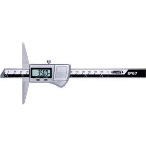 INSIZE 1543 Digital Depth Gauge (NO DATA, DIN 862, Res; 0.01mm) Waterproof IP67, Accuracy; ±30μm, Range; ≤Ø150mm - Ø300mm