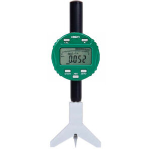 INSIZE 2182-25 Digital Keyway Depth Gage (V-angle 120°, Resolution 0.01mm) Accuracy 20μm, Range; ≤25.4mm / ≤1 Inch