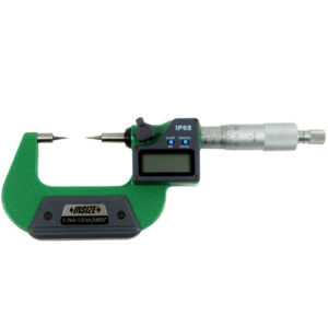 INSIZE 3530 Digital Point Anvil Micrometer (Cable Output, Resolution 0.001mm) IP 65, Accuracy ±4µm, Range; ⌀25mm - ⌀100mm