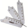 INSIZE Fillet Welding Gauge 4847-1 (Stainless Steel Ruler, Res; 1mm) Accuracy; ±0.5mm, Range; 4, 6, 8,10, 12, 14mm