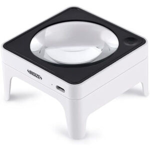INSIZE LED Magnifier Bench 7528-3 (Rechargeable Type-C) Lens Ø70mm, Magnify Range; 3x