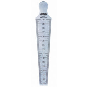 INSIZE 4833 Taper Gauge (Stainless Steel Ruler) Range; ⌀0.8mm - ⌀60mm