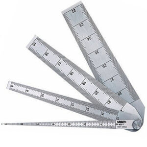 INSIZE 4837 Taper Gauge Set (Stainless Steel Ruler) Range; ⌀1mm - ⌀29mm