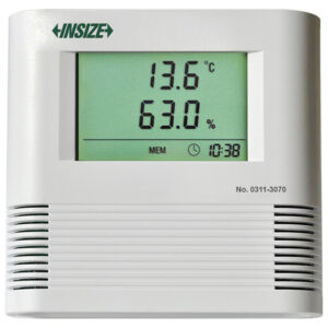 INSIZE 0311-3070 Thermohygrometer Data Logger (USB + Software) IP54 Range; -30°C~70°C/-22°F~158°F, humidity; 0~100%RH