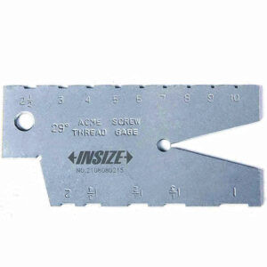 INSIZE 4812 Thread Gauge (Metric Tr 30°/Imperial ACME 29°) Accuracy; 0.03mm, Range; 2-12mm / 1-10 Thread Per Inch
