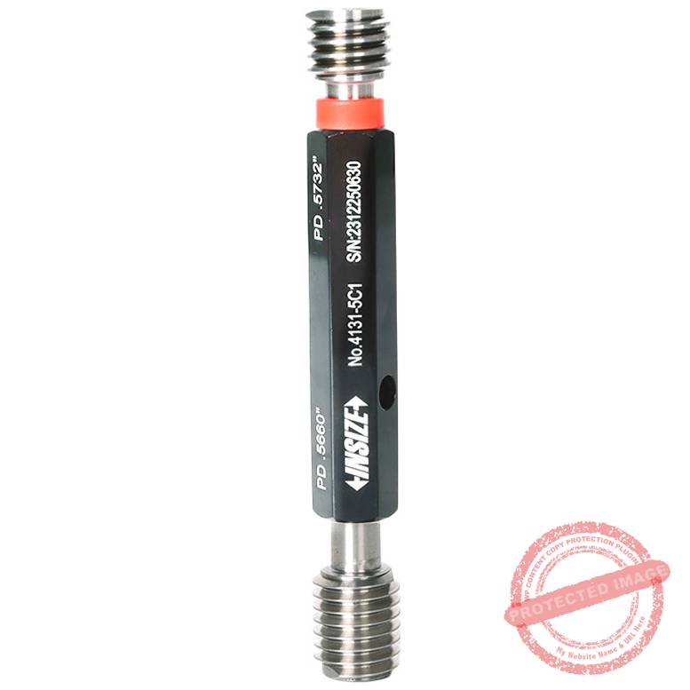 INSIZE 4131 Thread Plug GO/NOGO Gauge (ASME/ANSI B1.2 Standard, Class 2B/3B) Range; No. 0-80UNF - 4-16UN - Image 2