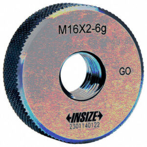 INSIZE 4120-DLC Coating Thread Ring Gauge Series (METRIC ISO1502, Go/NoGo) Range; M2-M60
