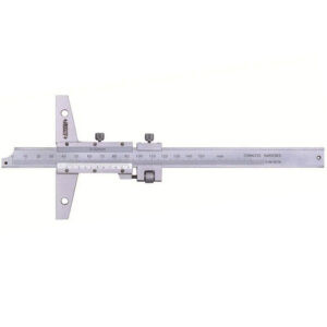 INSIZE 1249 Vernier Depth Gauge with Fine Tuning (Graduation; 0.02mm/0.05mm) Range; ≤Ø150mm - Ø300mm