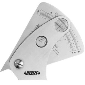 INSIZE 4840-1 Welding Bead Gauge (Stainless Steel Ruler, Res; 0.2mm) Accuracy; ±0.3mm