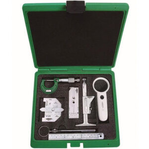 INSIZE 5071 Welding Seam Check Kit 7pcs Set (Caliper Ø150mm + Micrometer Ø25mm + Welding Gage ( 4834-1, 4851-1) + Tube Welding Gage 4839-1 + Outside Micrometer 3202-25a+ Magnifier 4x ) Tool Set 7pcs